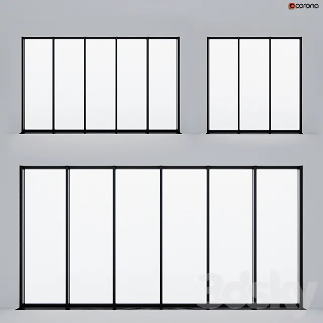 Panoramic glazing 3DS Max Model