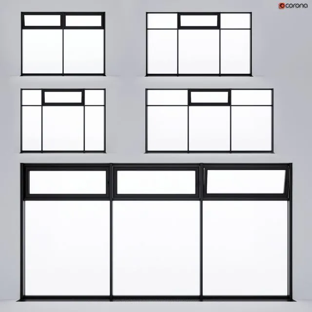 Panoramic glazing 3dsMax Model