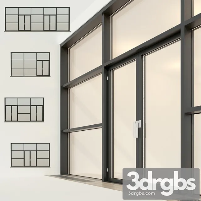 Panoramic glazing. stained glass window 25 3dsmax Download