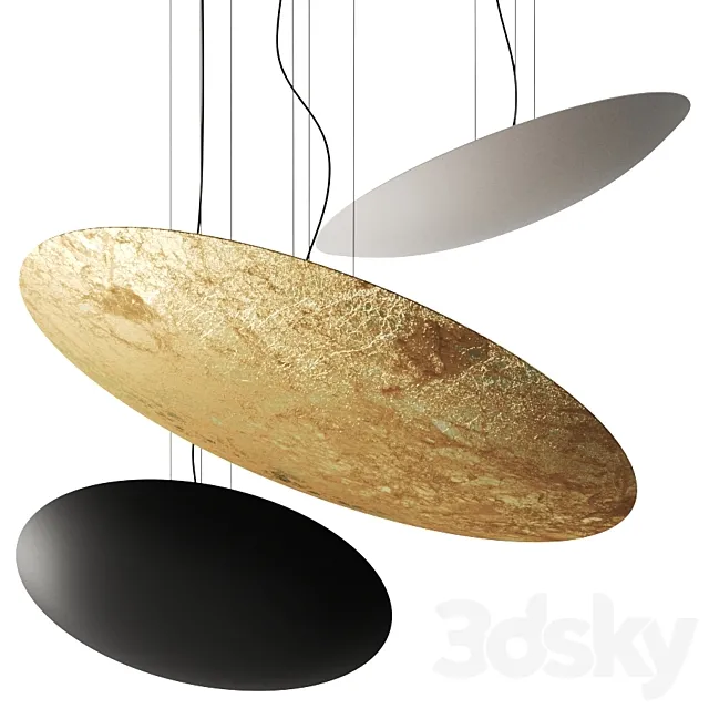 Panzeri Gong Pendant Lamps 3DS Max Model