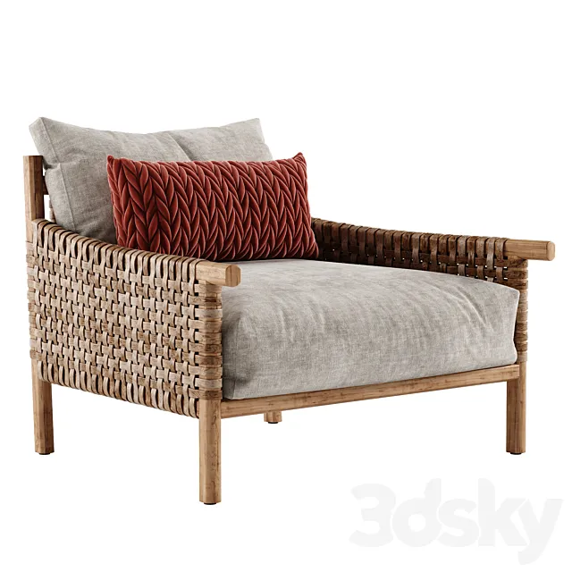 Paola Lenti Kiori Armchair 3DS Max Model
