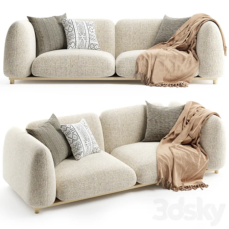 Paola Lenti MELLOW Sofa 2 seater 3DS Max