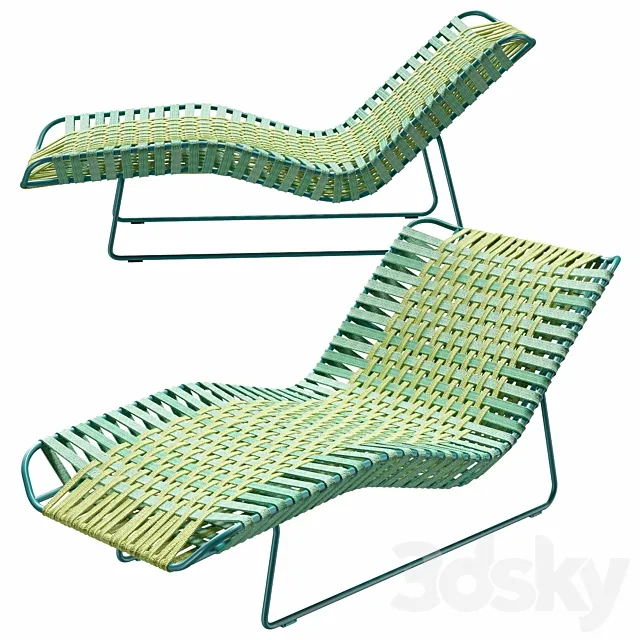 Paola Lenti Telar chaise longue 3ds Max