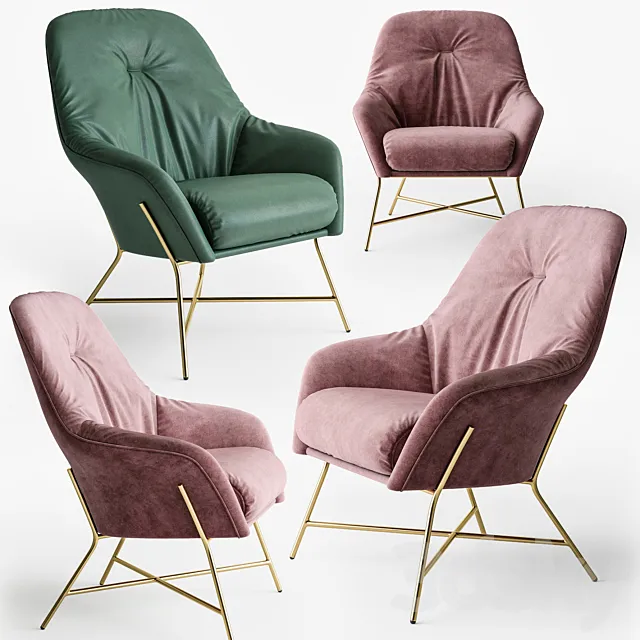 Paola Zani Asia armchair 3ds Max