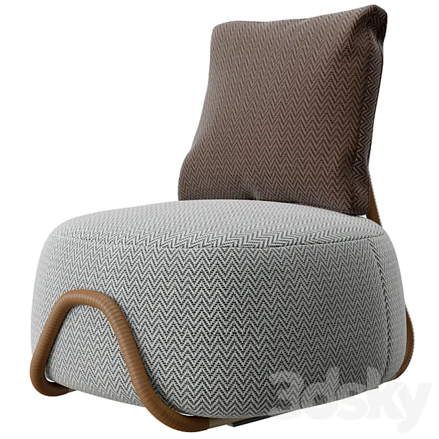 Paolo Castelli Babou armchair 3ds Max