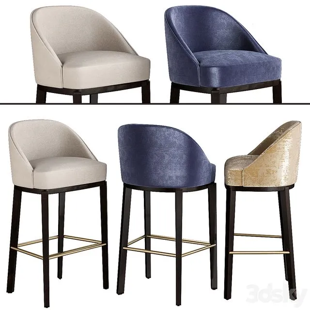 Paolo castelli bar stool 3dsMax Model