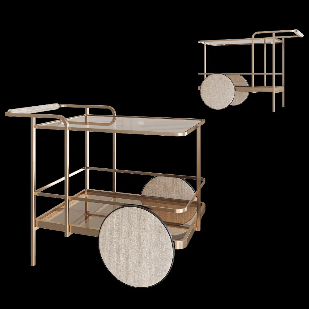 Paolo Castelli – Bar trolley Convivier 3ds Max