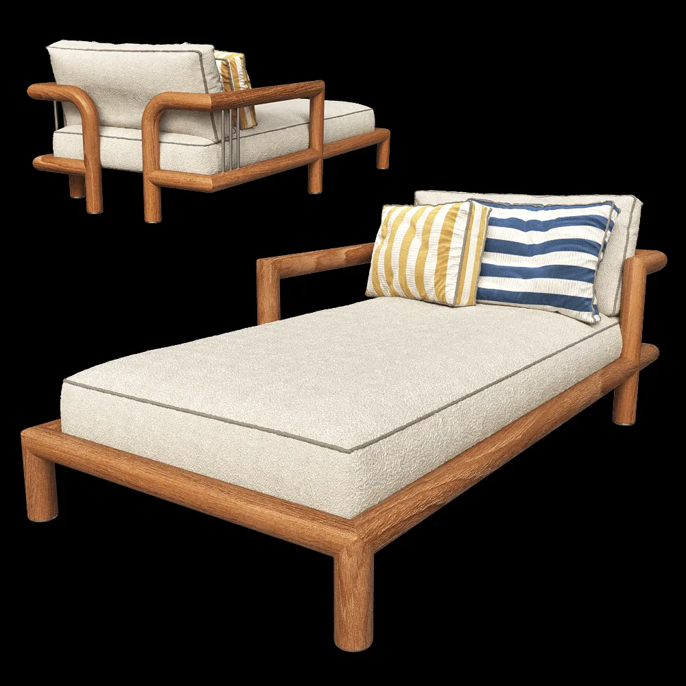 Paolo Castelli – Bed Imane Daybed 3ds Max