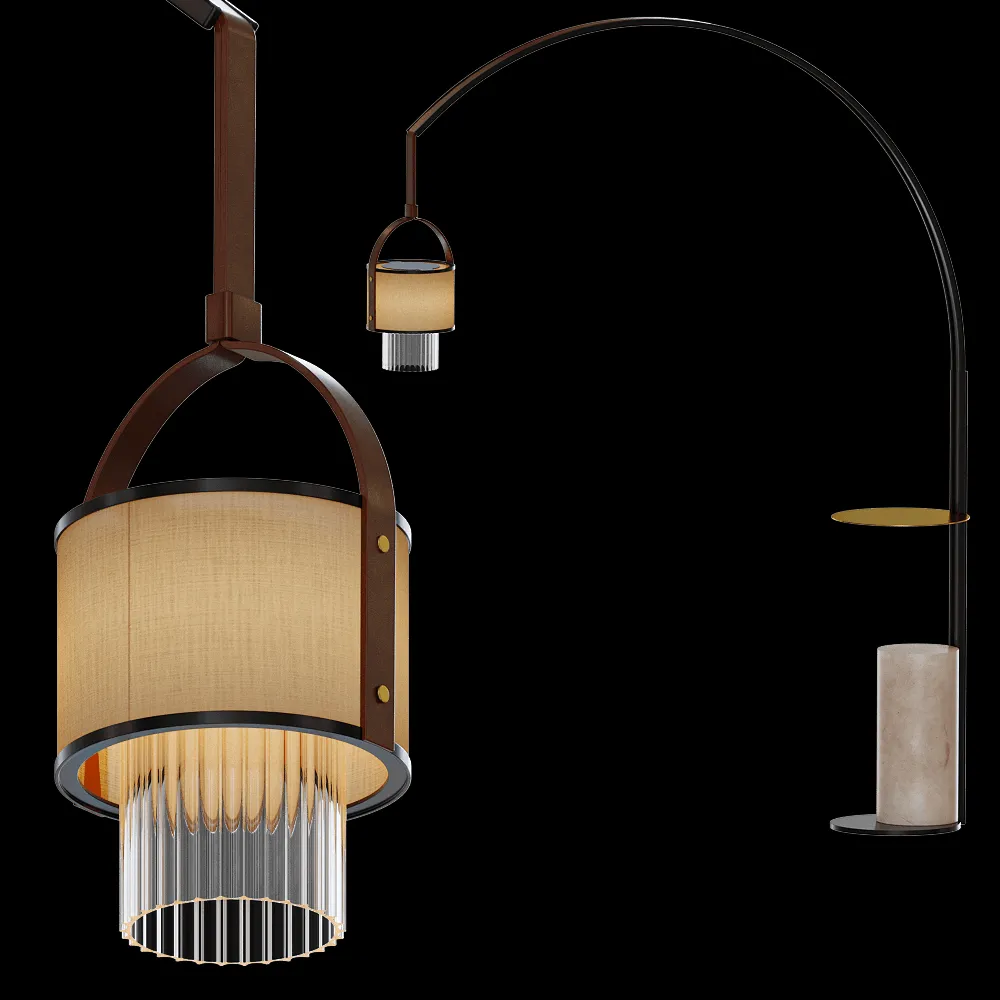 Paolo Castelli – Floor lamp Fanus 3ds Max