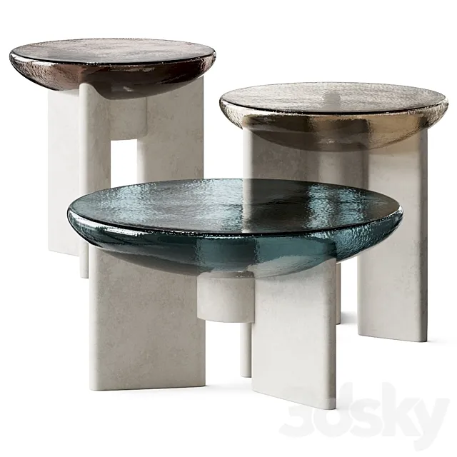 Paolo Castelli Lens Coffee Tables 3ds Max