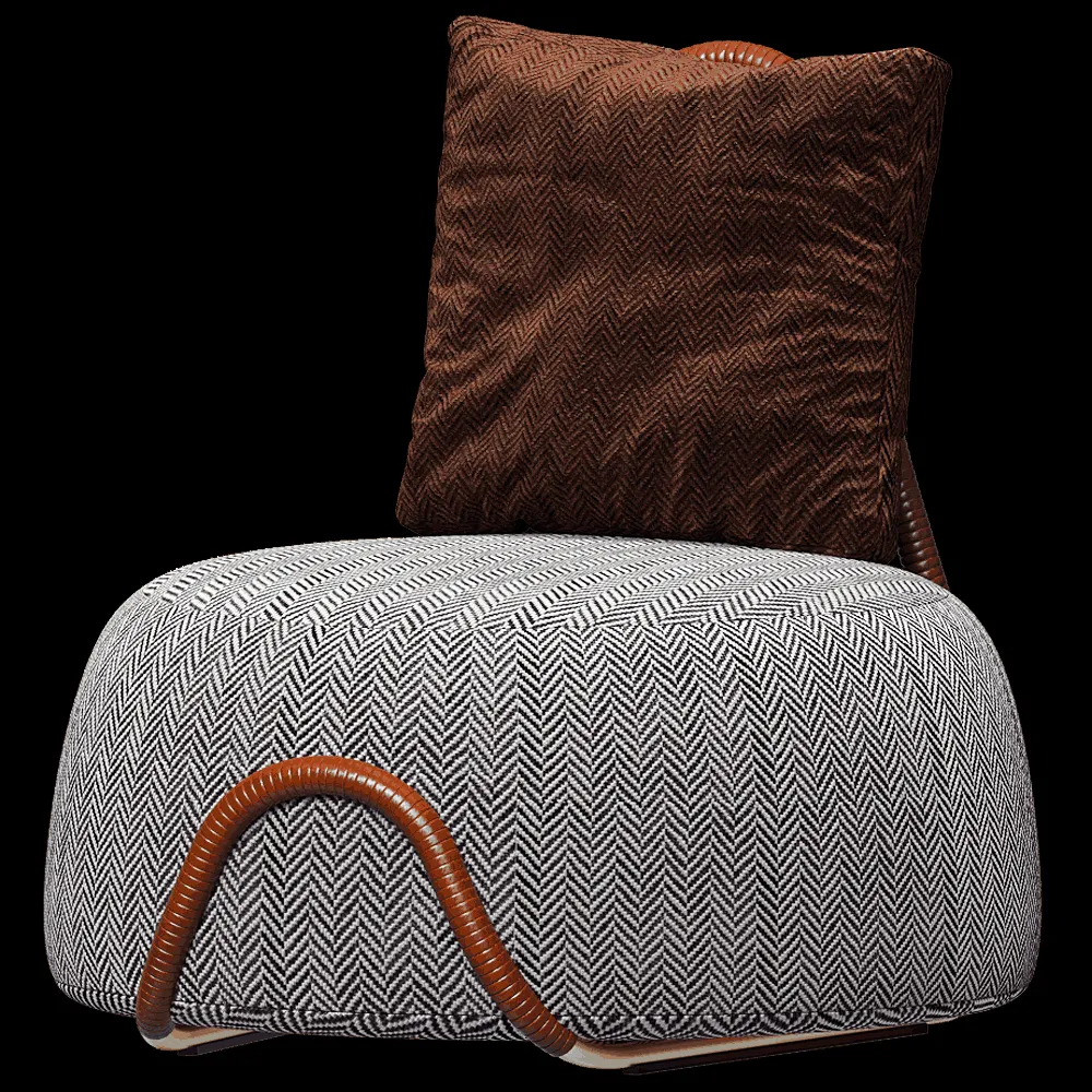 Paolo Castelli – Lounge chair Babou 3ds Max