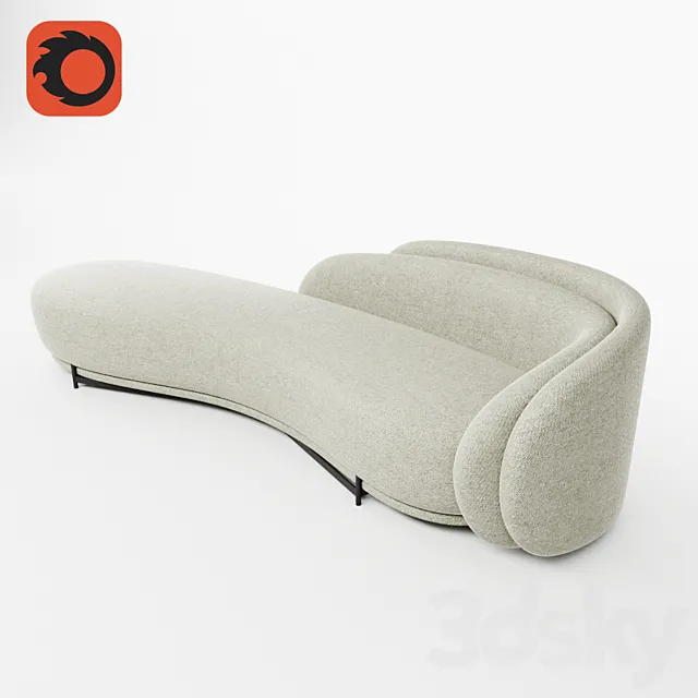 Paolo Ferrari Layered Back Sofa 3ds Max