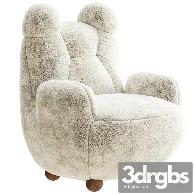 Papa bear armchair fur
