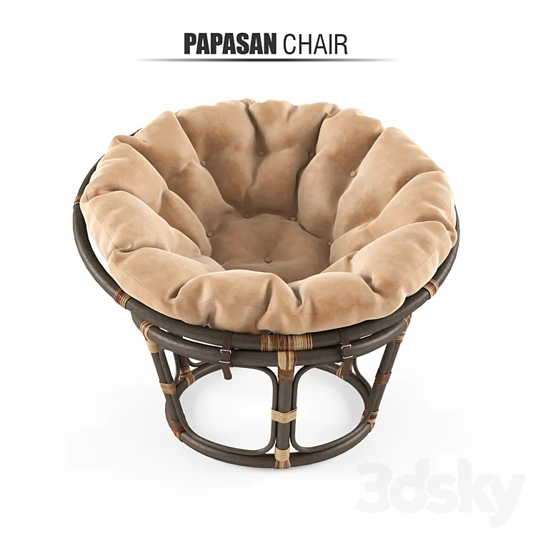 Papasan Chair 3DS Max