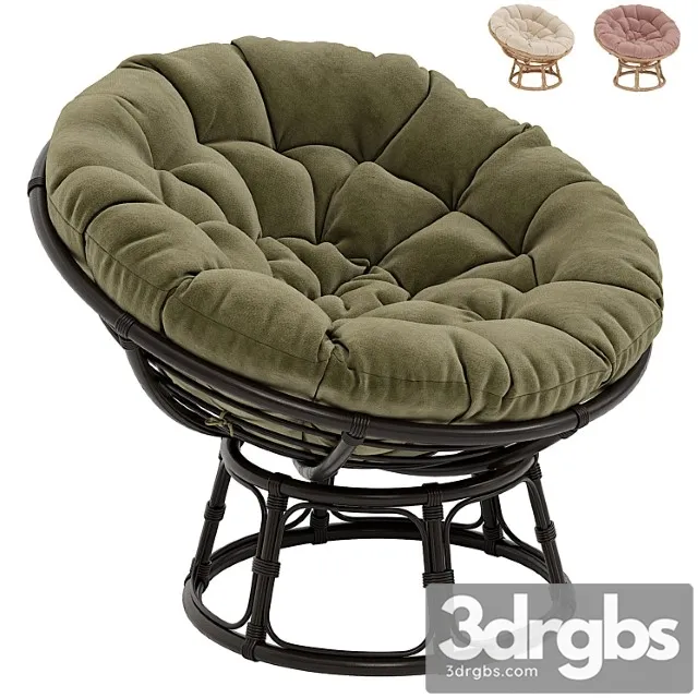 Papasan rattan armchair aranias