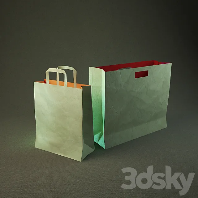 paper bags 3DSMax File