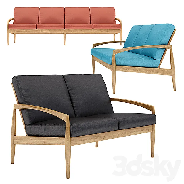 Paper knife sofa 3ds Max