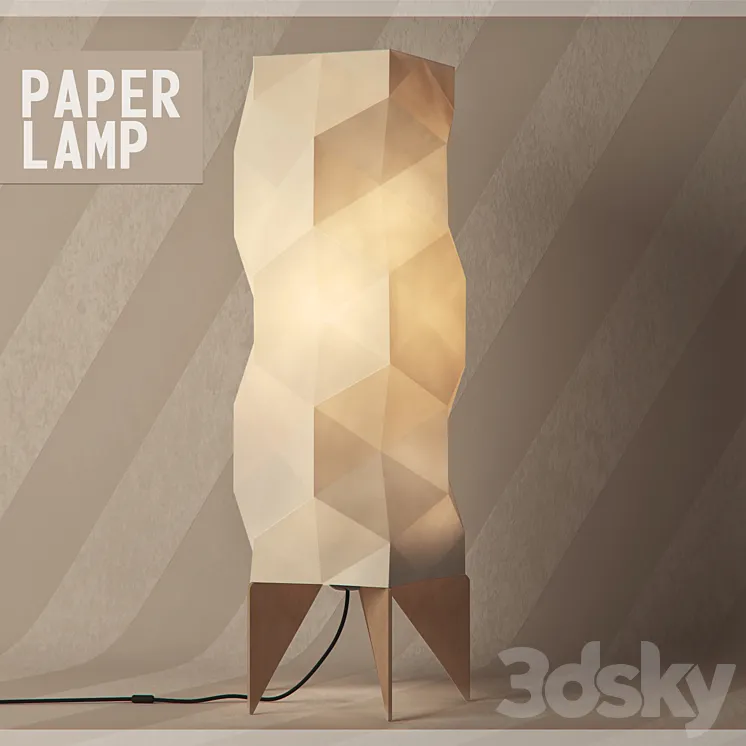 Paper Lamp 3DS Max