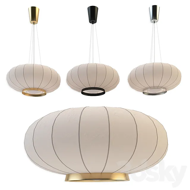 Paper Moon Medium Hanging Shade Circa 3DSMax File