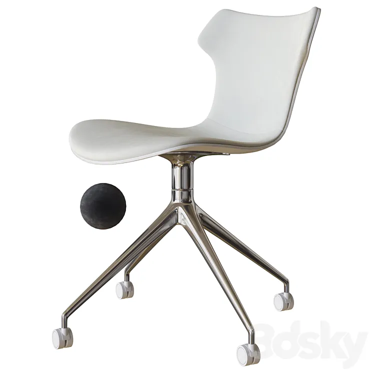 papilio shell office chair b&b italia 3DS Max Model