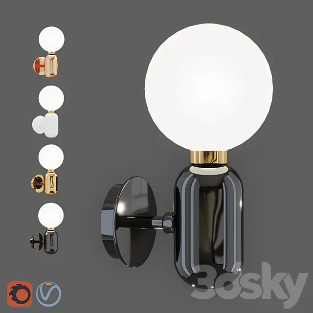 Parachilna Aballs Lamps – Wall Lamp 3DS Max Model