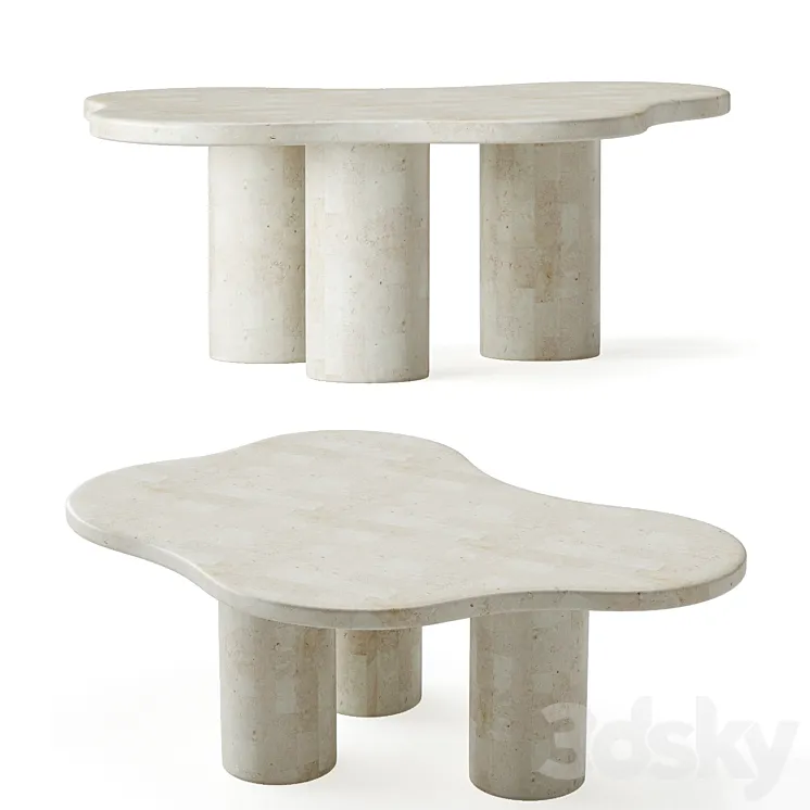 Paradis Coffee Table 3DS Max Model