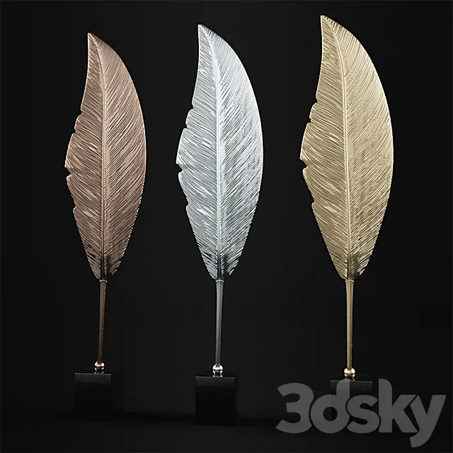 Paradise Leaf Sculpture 3DS Max Model