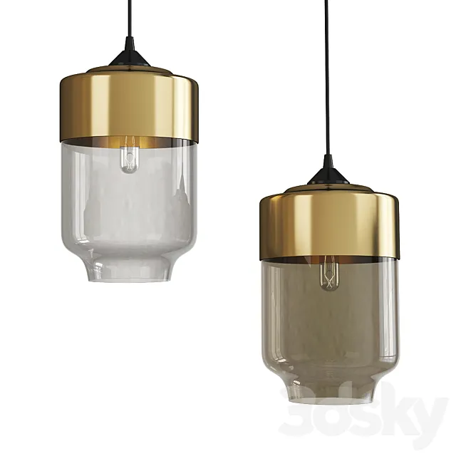 Parallel canister pendant light 3ds Max