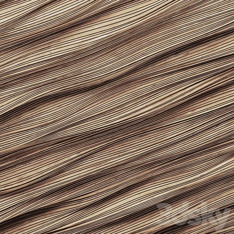 Parametric big ceiling wood n2 \/ Parametric big ceiling №2 3DS Max Model