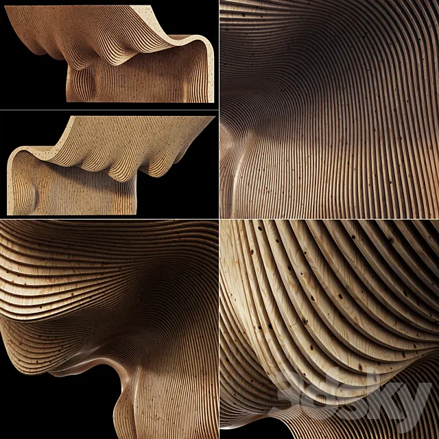 Parametric Big wall n1 part hall _ Parametric big wall for hall №1 3ds Max