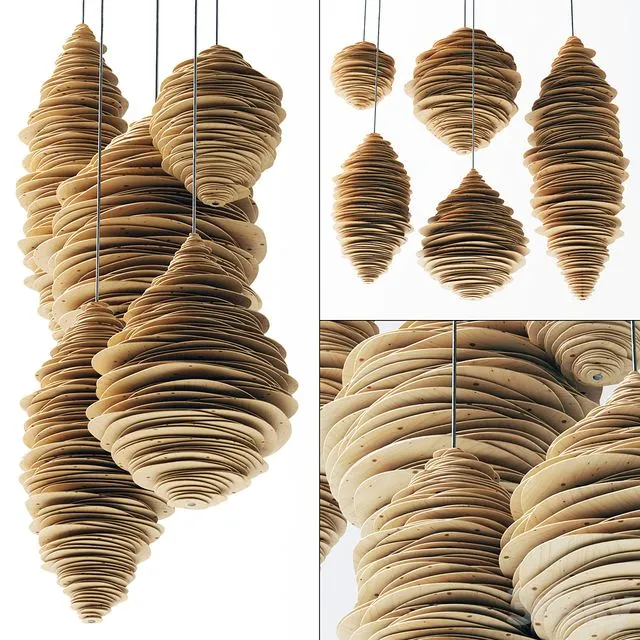 Parametric vespiary decor n1 Parametric plywood hives 3dsMax Model