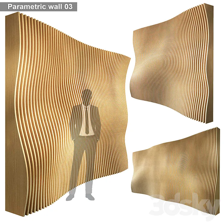 Parametric wall 003 3DS Max