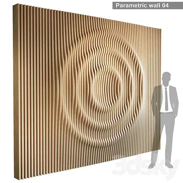 Parametric wall 004 3DS Max Model