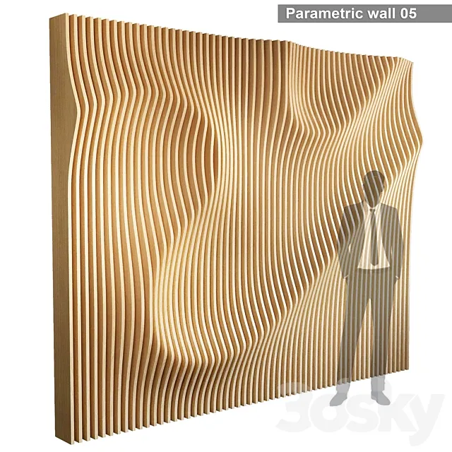 Parametric wall 005 3DS Max Model