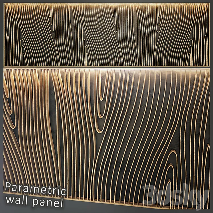 Parametric wall panel 3DS Max