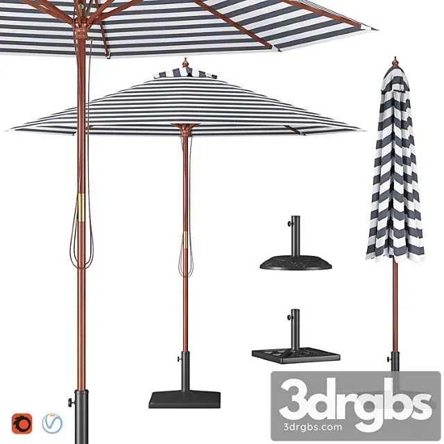Parasol with bases 1 3dsmax Download
