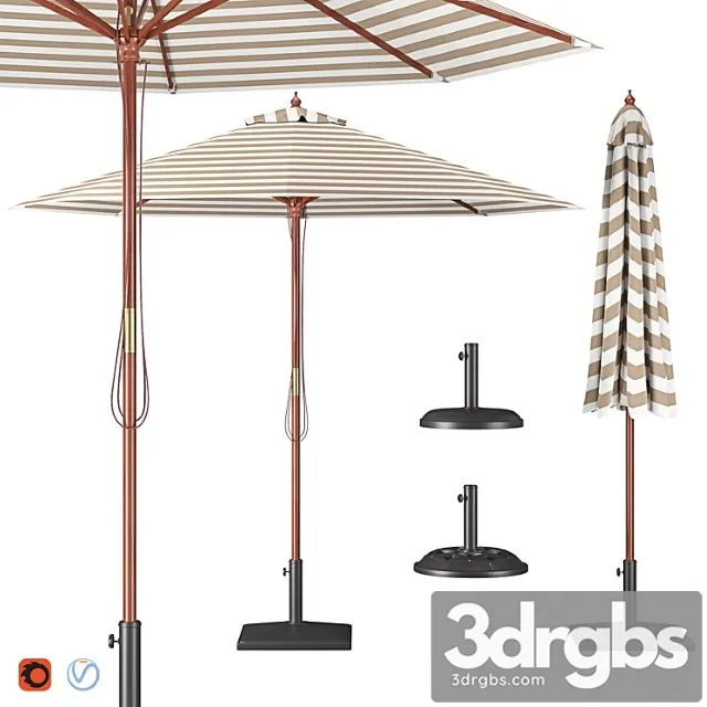 Parasol with bases 3 3dsmax Download