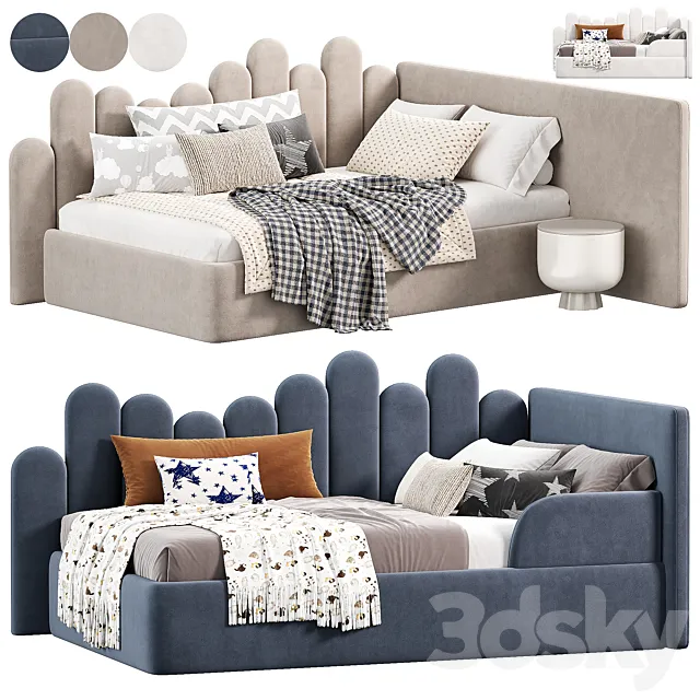 Parfe Bedroom kids Bed N2 3ds Max