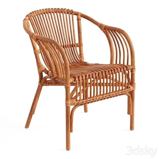 Paris Rattan Chair 3dsMax Model