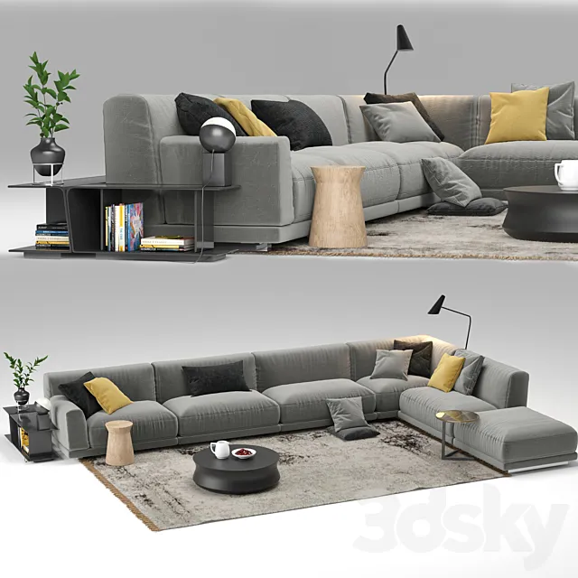 Paris Seoul Sofa 3ds Max