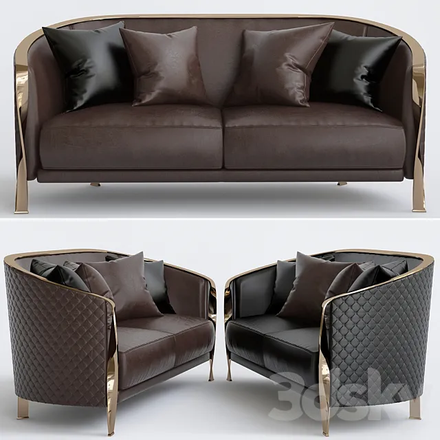Paris Sofa Rugiano 3DSMax File