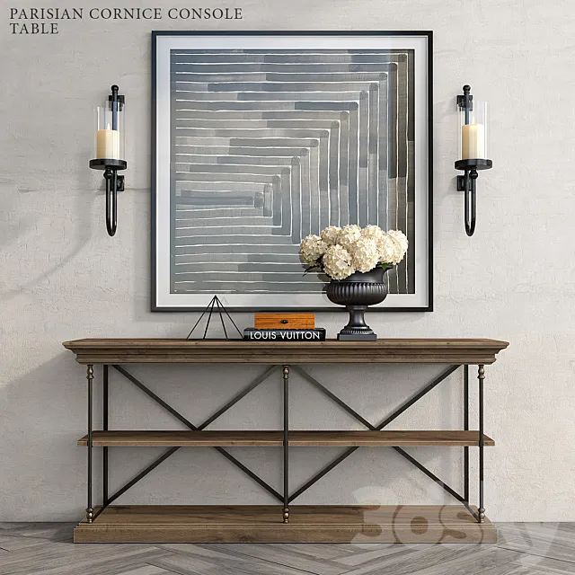 PARISIAN CORNICE CONSOLE TABLE 3ds Max