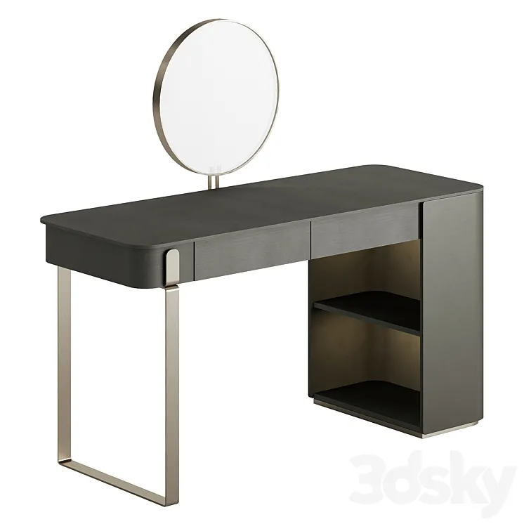 Parisienne Capital with Mirror Lady Desk 3DS Max