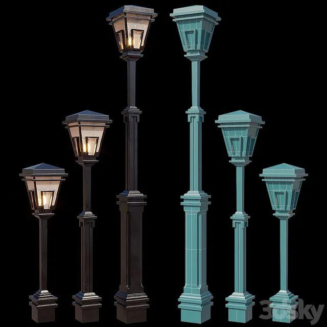 Park lantern 3dsMax Model