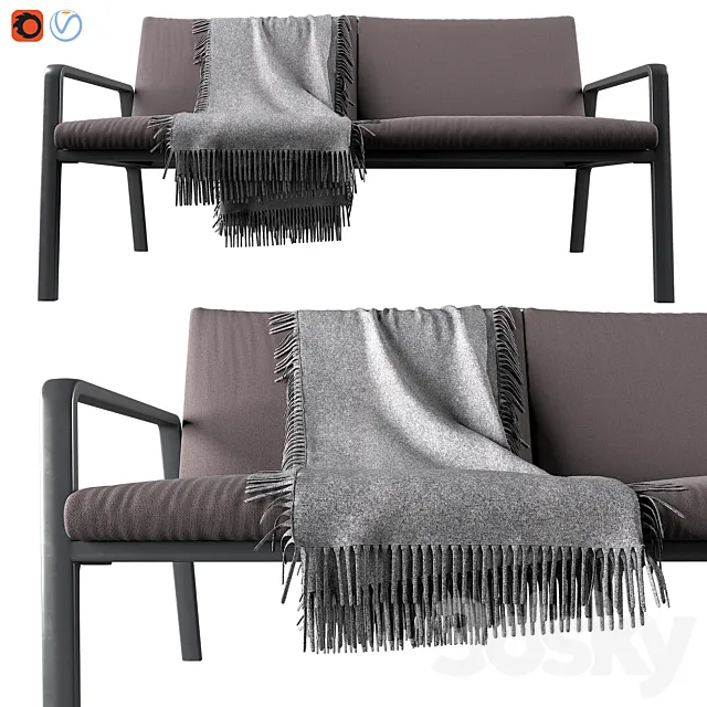 Park life 2-Seater Sofa By Jasper Morrison 3DSMax File