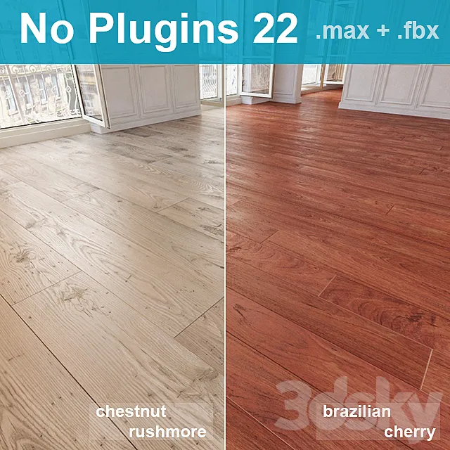Parquet 22 (2 species. without the use of plug-ins) 3DSMax File