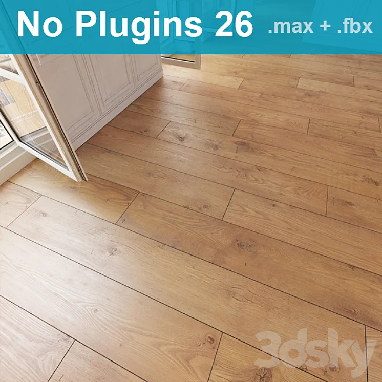 Parquet 26 (2 species without the use of plug-ins) 3DS Max