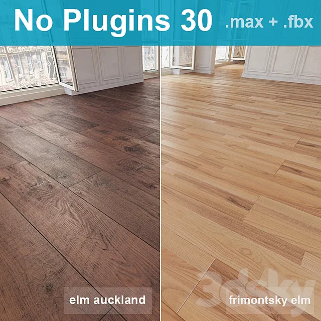 Parquet 30 (2 species. without the use of plug-ins) 3DSMax File