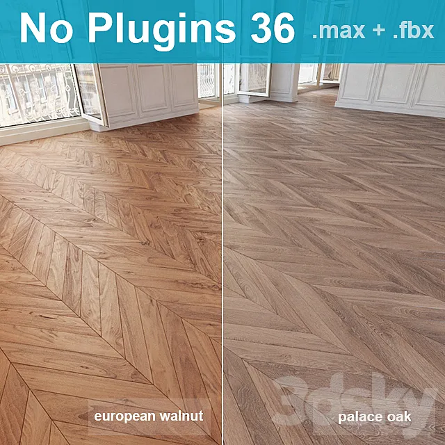 Parquet 36 (2 species without the use of plug-ins) 3DS Max Model