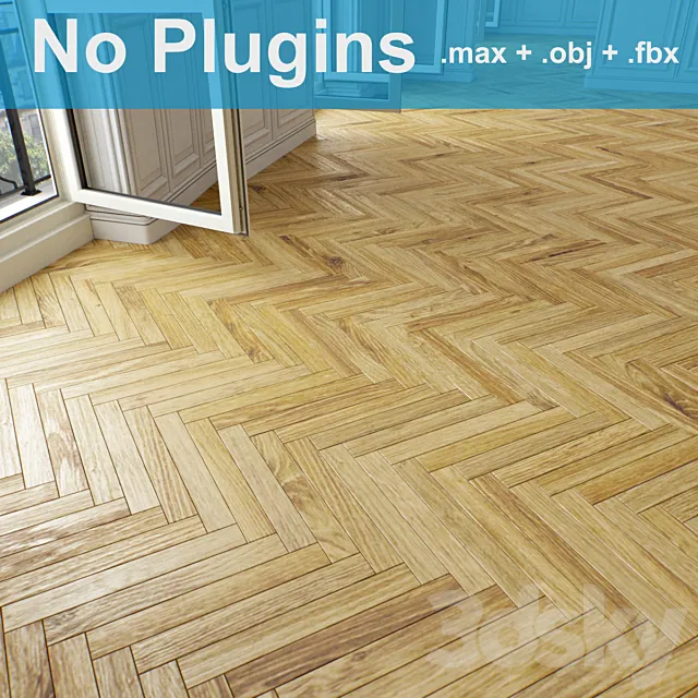 Parquet 4-4-9 3ds Max